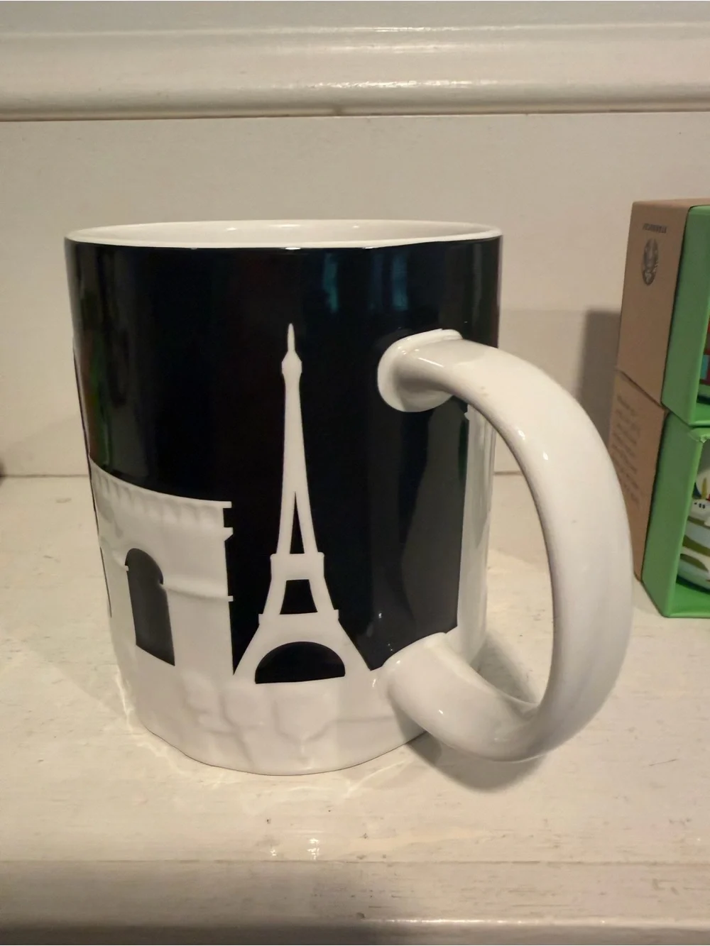 Starbucks 3 piece Paris Relief mug + 2 Ornaments (Paris and France)